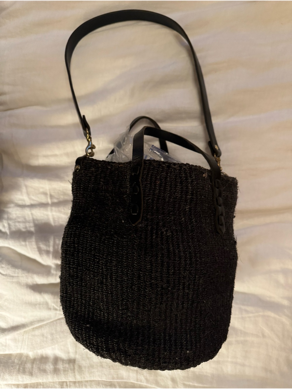 Clare V woven basket bag